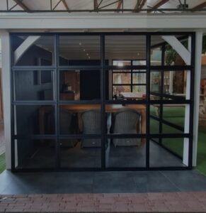 Aluminium glaswand 3285 x 2240 mm