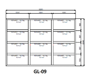 Aluminium glaswand 3285 x 2240 mm - Afbeelding 2