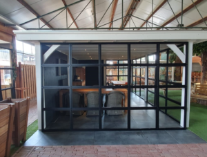 Aluminium glaswand 3710 x 2240 mm