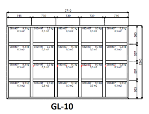 Aluminium glaswand 3710 x 2240 mm - Afbeelding 2