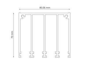 Glazen schuifwand 3280 x 2240 mm - Afbeelding 2