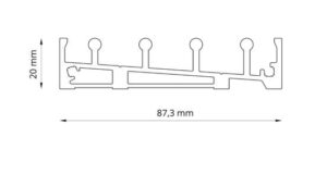 Glazen schuifwand 3280 x 2240 mm - Afbeelding 3