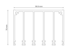 Glazen schuifwand 4100 x 2240 mm - Afbeelding 2