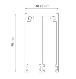 Glazen schuifwand 1640 x 2240 mm - Afbeelding 2