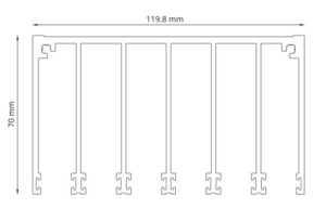 Glazen schuifwand 5880 x 2240 mm - Afbeelding 2