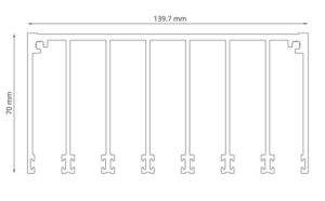 Glazen schuifwand 6860 x 2240 mm - Afbeelding 2