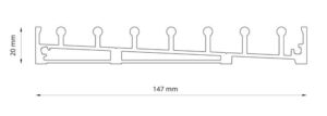 Glazen schuifwand 6860 x 2240 mm - Afbeelding 3