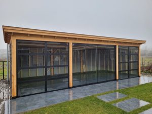 Glazen schuifwand 2460 x 2240 mm - Afbeelding 2
