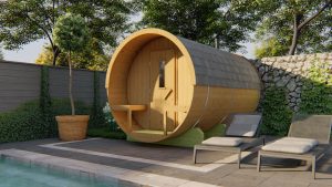 Saunabarrel Thermowood Ø205x250/300 cm