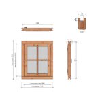 Steellook Vleugelraam RD enkel 776x946 mm - Afbeelding 5