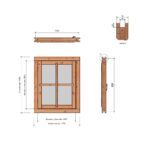 Steellook Vleugelraam LD enkel 776x946 mm - Afbeelding 5
