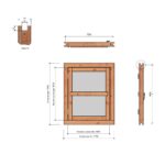 Steellook Vleugelraam LD enkel 776x946 mm - Afbeelding 4