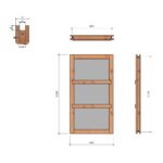 Steellook Vastraam 592x1118 mm - Afbeelding 3