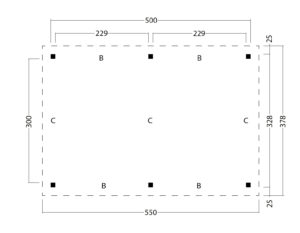 Plat dak Odense XXL basis - Afbeelding 2