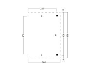 Plat dak Odense XL uitbreidingsset - Afbeelding 2