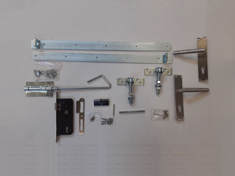UIT-168 (medium) Beslagset opgeklampte deur - Afbeelding 1