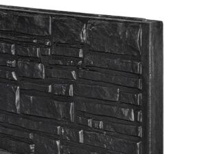 Motiefplaat Rustico antraciet gecoat (breed)