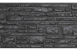 Motiefplaat Rustico antraciet gecoat (breed) - Afbeelding 2