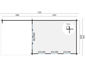 SKEG 720x340 cm - Afbeelding 2