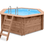 Luxe houten zwembad Mambo Beach 355x307x116 cm
