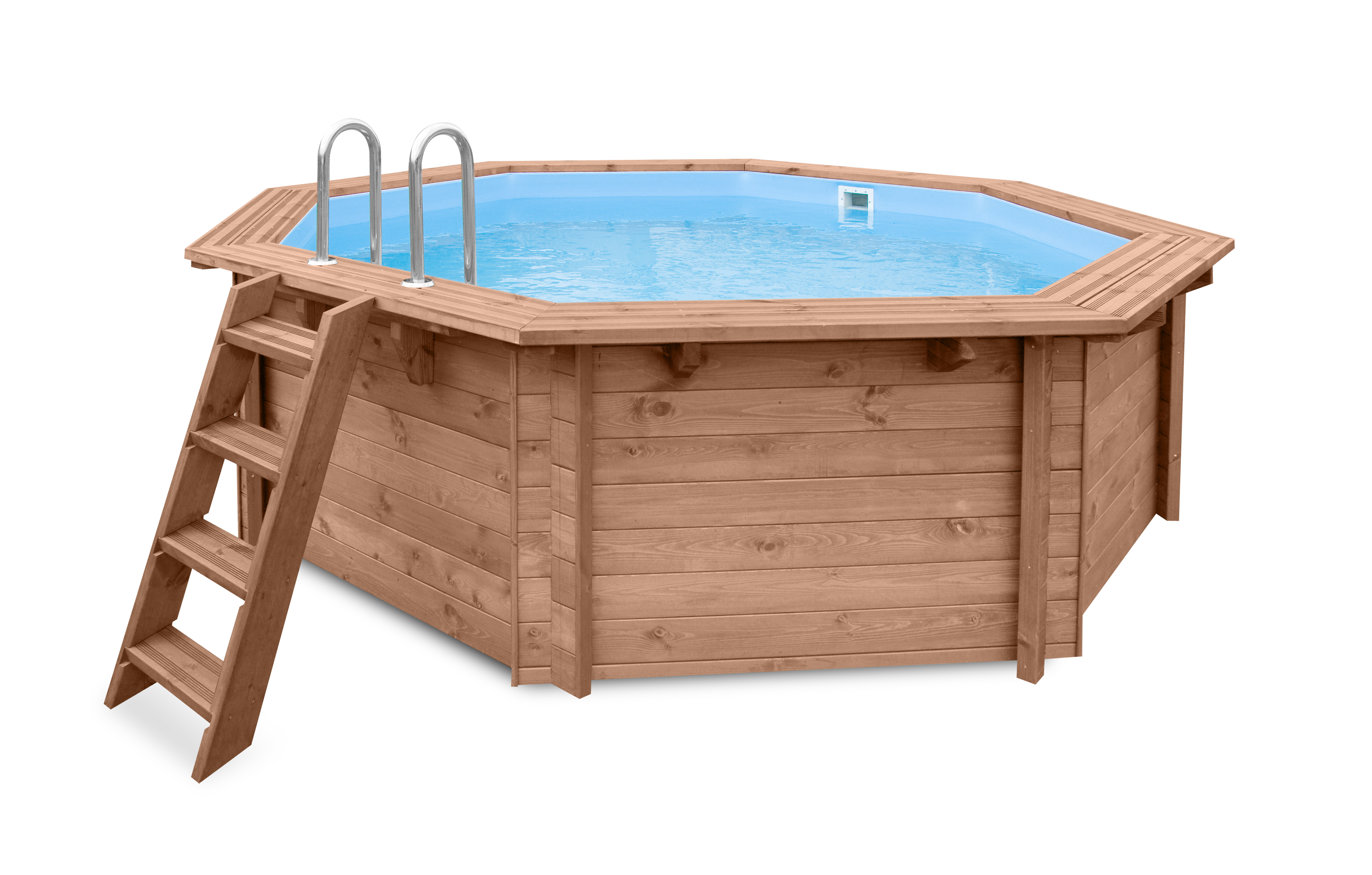 43x0502-P03 Luxe houten zwembad Cabana Beach 434x401x116 cm - Afbeelding 1