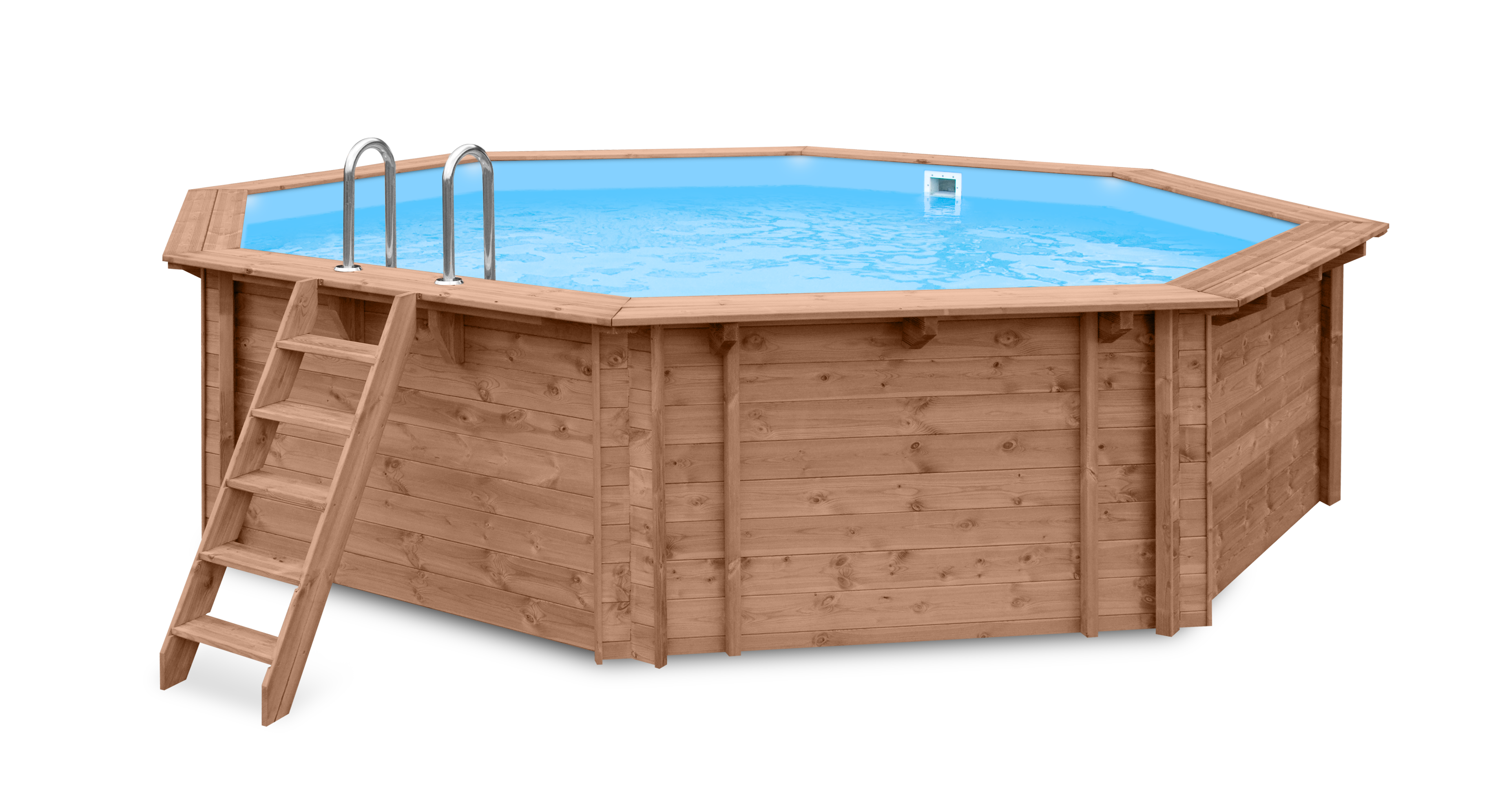 43x0503-P03 Luxe houten zwembad Kokomo Beach 560x517x129 cm - Afbeelding 1