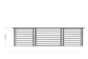 Luxe houten zwembad Kokomo Beach 560x517x129 cm - Afbeelding 3