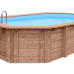 Luxe houten zwembad Daaibooi Beach 563x352x124 cm