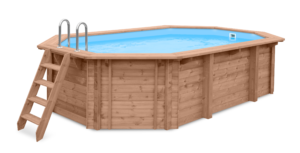 Luxe houten zwembad Daaibooi Beach 563x352x124 cm