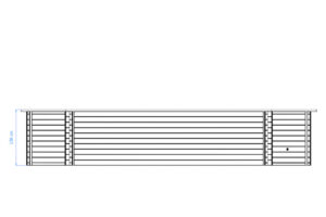 Luxe houten zwembad Playa Porto Marie 727x396x138 cm - Afbeelding 3
