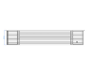 Luxe houten zwembad Cas Abou 814x460x138 cm - Afbeelding 3