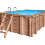 Luxe houten zwembad Santa Cruz 502x322x124 cm