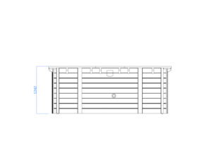 Luxe houten zwembad Santa Cruz 502x322x124 cm - Afbeelding 3
