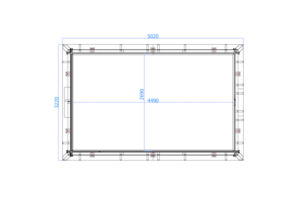 Luxe houten zwembad Santa Cruz 502x322x124 cm - Afbeelding 2