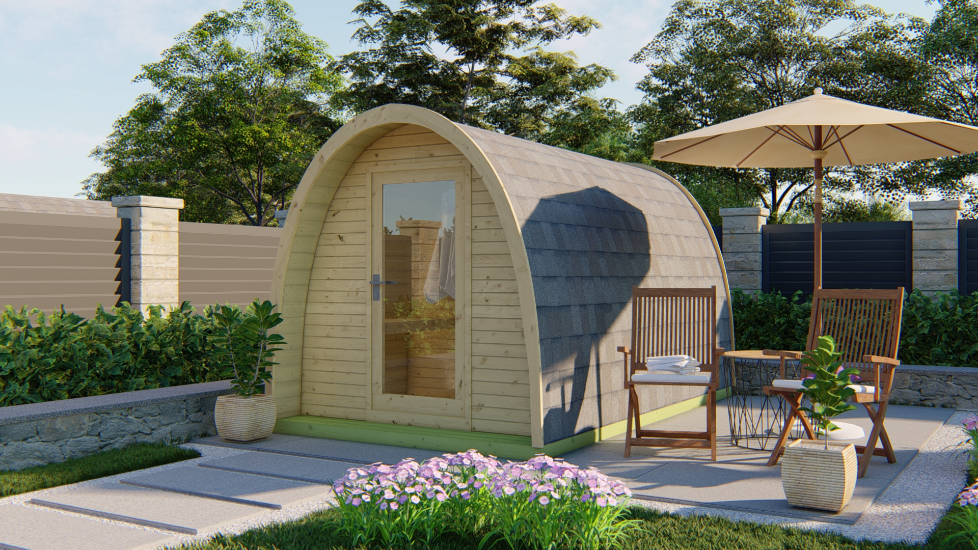43x7052-P03 POD sauna 400cm - Tolva - Afbeelding 1