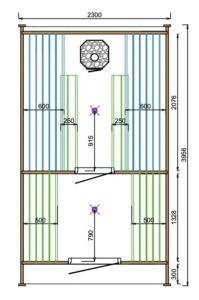 POD sauna 400cm -  Tolva - Afbeelding 2