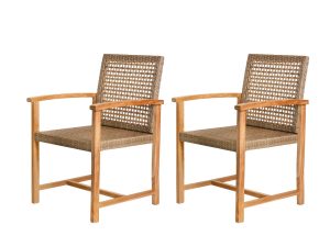 Teak tuinstoelen Blitar (2 st.)