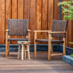 Teak tuinstoelen Madiun (2 st.) - Afbeelding 2
