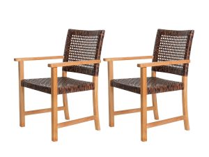 Teak tuinstoelen Madiun (2 st.)