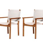 Teak tuinstoelen Riau (2 st.)
