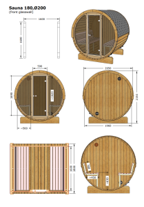 Barrelsauna 1.8 Ergonomisch - Afbeelding 12