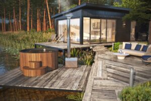 Hottub Fiberglass EXT Ø200 - externe kachel