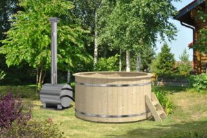 Hottub hout EXT Ø200 - externe kachel