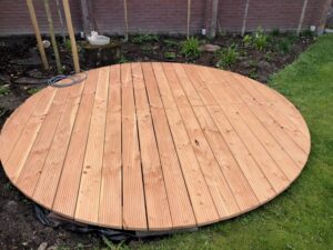 Douglas 1/2 ronde vlonder 400 cm
