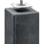 Betonpoer: 20x20x50cm kleine velling (M20)