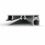 Klemprofiel 60.8 Zijkant - tbv 8mm glas - Afbeelding 2