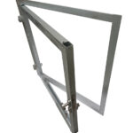 Stalraam excl. hout: 1000x1000 mm linksdraaiend