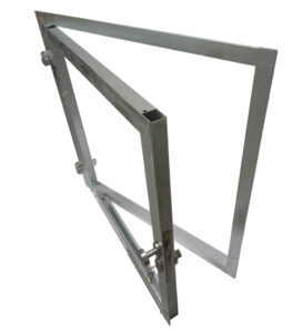 Stalraam excl. hout: 1000x1000 mm linksdraaiend