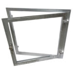 Stalraam excl. hout: 1000x1000 mm rechtsdraaiend