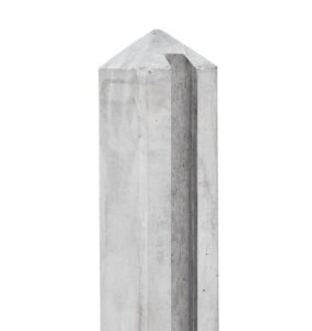 Hoek-Sleufpaal Dinkel 277 cm wit/grijs